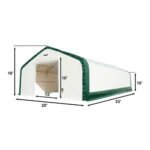 Capannone di Stoccaggio Rinforzato con Doppio Traliccio 20'x33'x16'