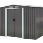 Casetta Porta Attrezzi in Acciaio per Esterni Bastone 8.5x8.4 Piedi