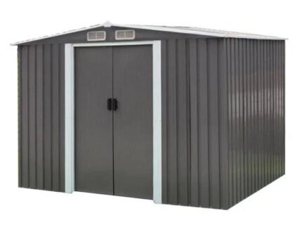 Casetta Porta Attrezzi in Acciaio per Esterni Bastone 8.5x8.4 Piedi