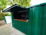 Chiosco Bar Modulare Pieghevole 5.9 mq Verde Turchese RAL 6016