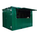 Chiosco Bar Modulare Pieghevole 5.9 mq Verde Turchese RAL 6016