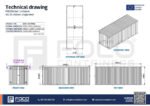 Chiosco Bar Modulare XL 12 mq - Acciaio Antracite