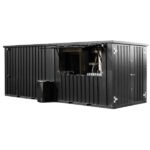 Chiosco Modulare SYC Container Bar 12 mq Smontabile - Nero Intenso