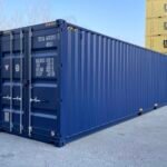 Container 40 Piedi High Cube RAL 5013 (Blu) con Tasche per Carrello - Nuovo