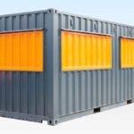 Container Bar Caffetteria Professionale 20 Piedi con Triplo Portellone
