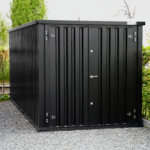 Container di Stoccaggio Modulare 6x2m Smontabile - Nero Profondo