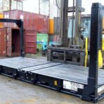 Container Piattaforma Flat Rack Pieghevole 20 Piedi per Carichi Pesanti