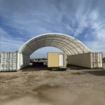 Copertura a Volta Robusta per Container Marittimi 12.19m x 12.19m x 3.96m