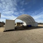 Copertura a Volta Robusta per Container Marittimi 12.19m x 12.19m x 3.96m