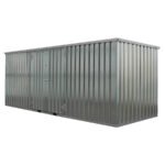 Deposito Modulare Smontabile 6x2m Galvanizzato con Doppio Accesso Laterale