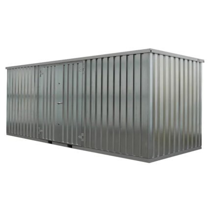 Deposito Modulare Smontabile 6x2m Galvanizzato con Doppio Accesso Laterale