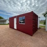 Modulo Abitativo Container 20' High Cube 14 mq Stile Legno