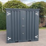 Modulo di Stoccaggio Smontabile 2x2m con Pavimento Elevato Antracite
