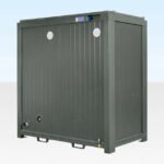 Modulo Servizi Igienici Doppio Autoportante - Verde Bottiglia