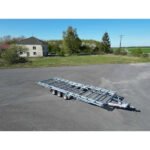 Pianale Rimorchio Robusto per Tiny House Triplo Asse 7,20 x 2,44 m