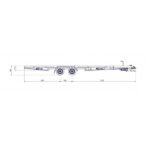 Piattaforma Rimorchio Ribassata Premium 6m x 2.44m per Tiny House