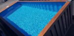Piscina Modulare 20 Piedi in Acciaio Corten per Esterni