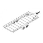 Rimorchio Modulare Robusto per Tiny House e Strutture Mobili 6m x 2.44m
