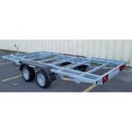 Rimorchio Robusto Doppio Asse per Tiny House e Strutture Mobili 4x2m