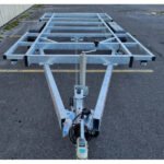 Rimorchio Robusto Doppio Asse per Tiny House e Strutture Mobili 4x2m