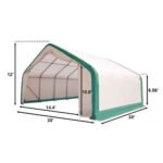 Struttura di Copertura Rinforzata per Stoccaggio 20'x20'x12'