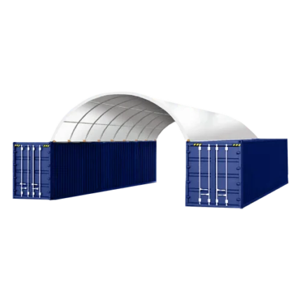 Tunnel di Copertura Robusto per Container 20x40 Piedi