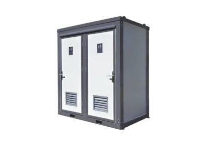 Unità Sanitaria Portatile Bastone con 2 Cabine Private – 2.12 mq